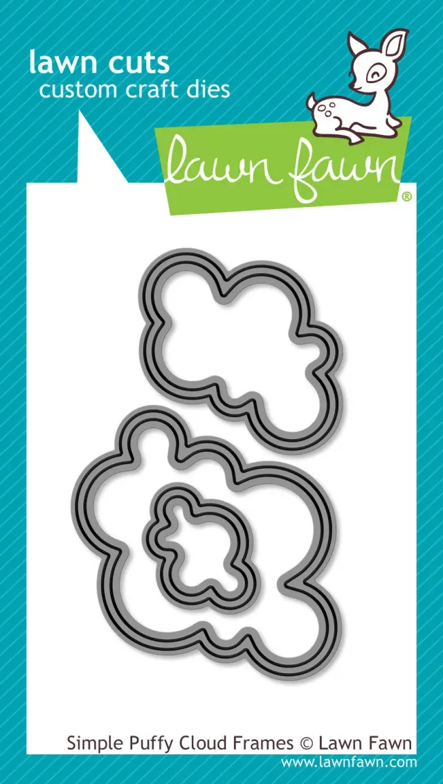 Lawn Fawn Simple Puffy Cloud Frames Stanzen 3-tlg Wolken