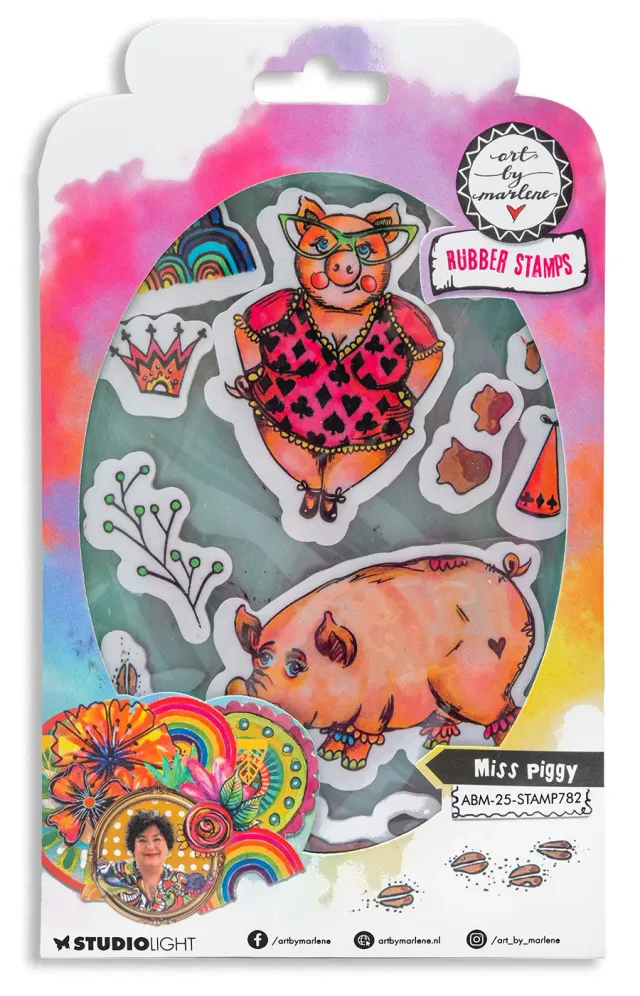 StudioLight Art by Marlene Miss Piggy Cling-Stempel Gummi