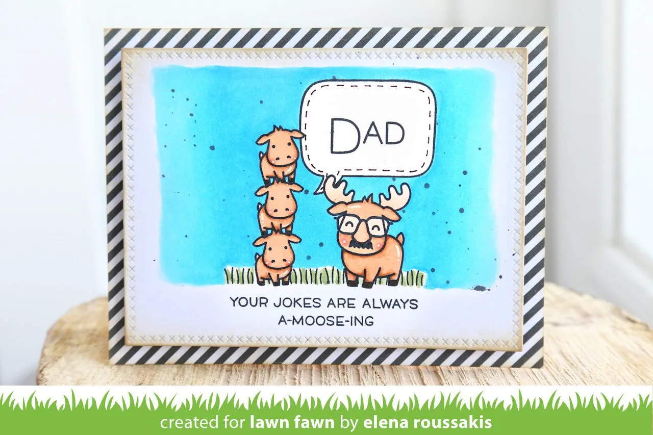 Lawn Fawn Small Cross-Stitched Rectangle Stanzschablonen 4er