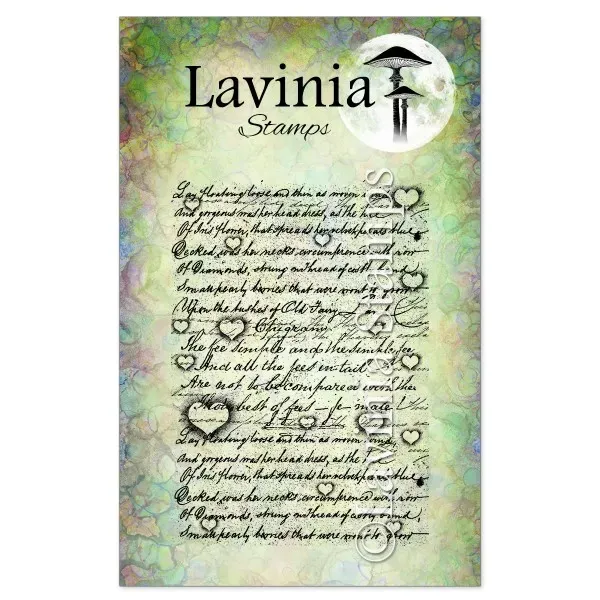 Lavinia-Stamps Background Script Stempel Hintergrundschrift