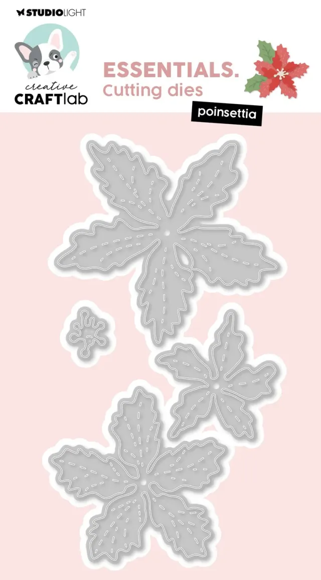 Creative Craftlab Essentials Stanzschablone Poinsettia Weihnachtsstern