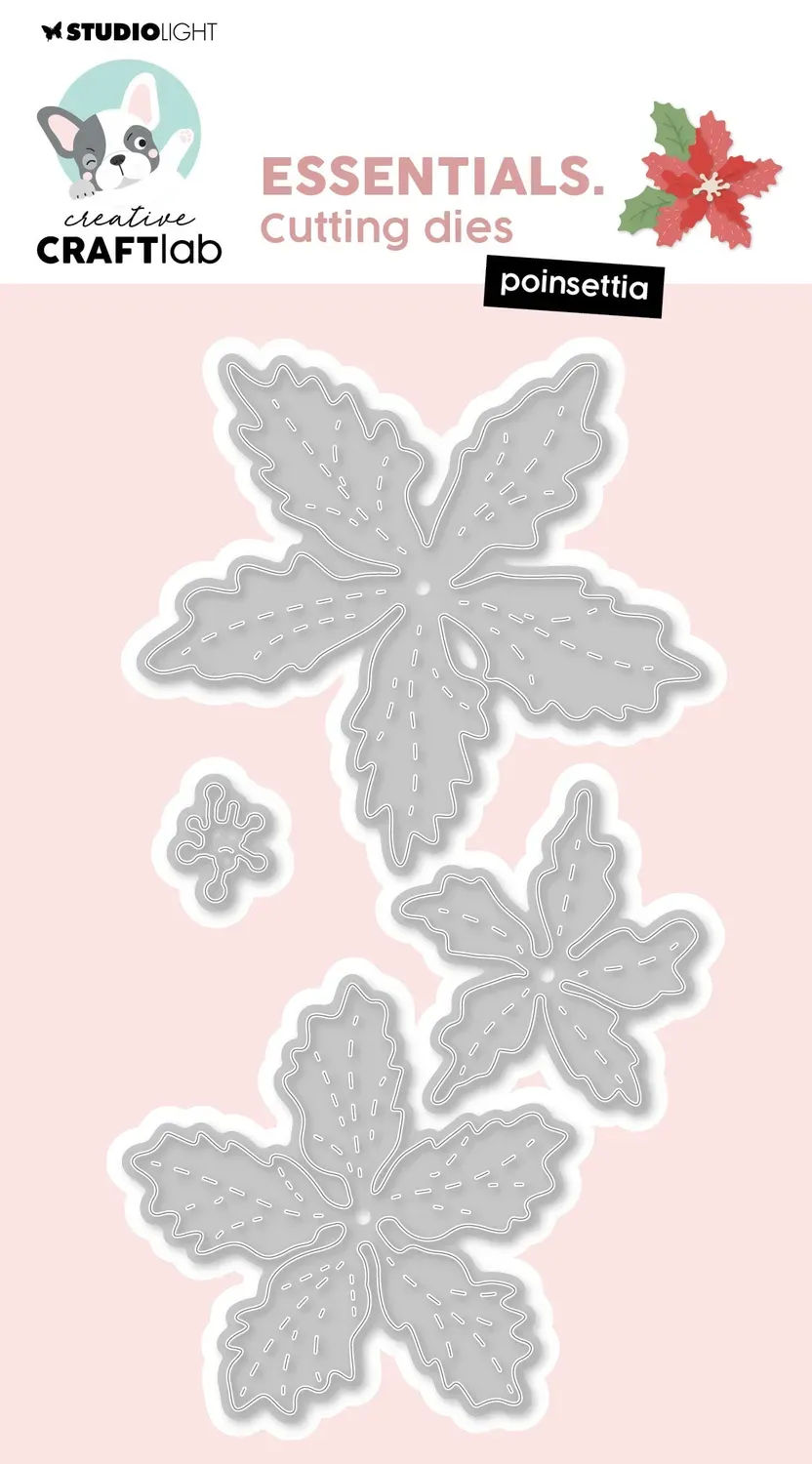Creative Craftlab Essentials Stanzschablone Poinsettia Weihnachtsstern