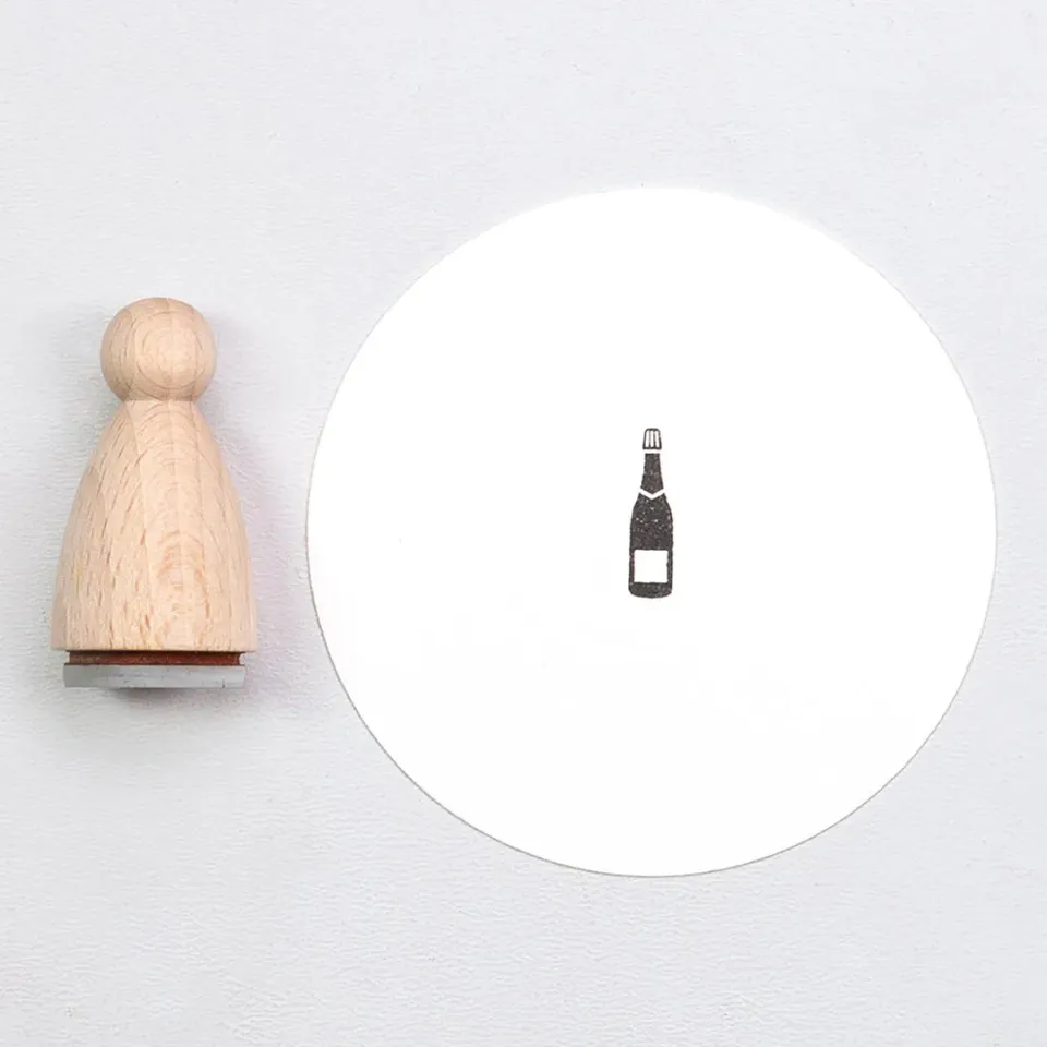Perlenfischer Sektflasche klein Stempel 18,4 mm Anstoß