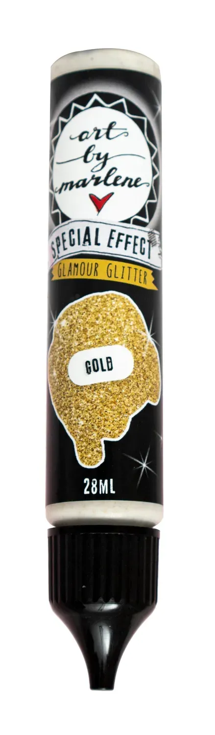 Art by Marlene Essentials Glamour Glitter Acrylfarbe Gold 28 ml