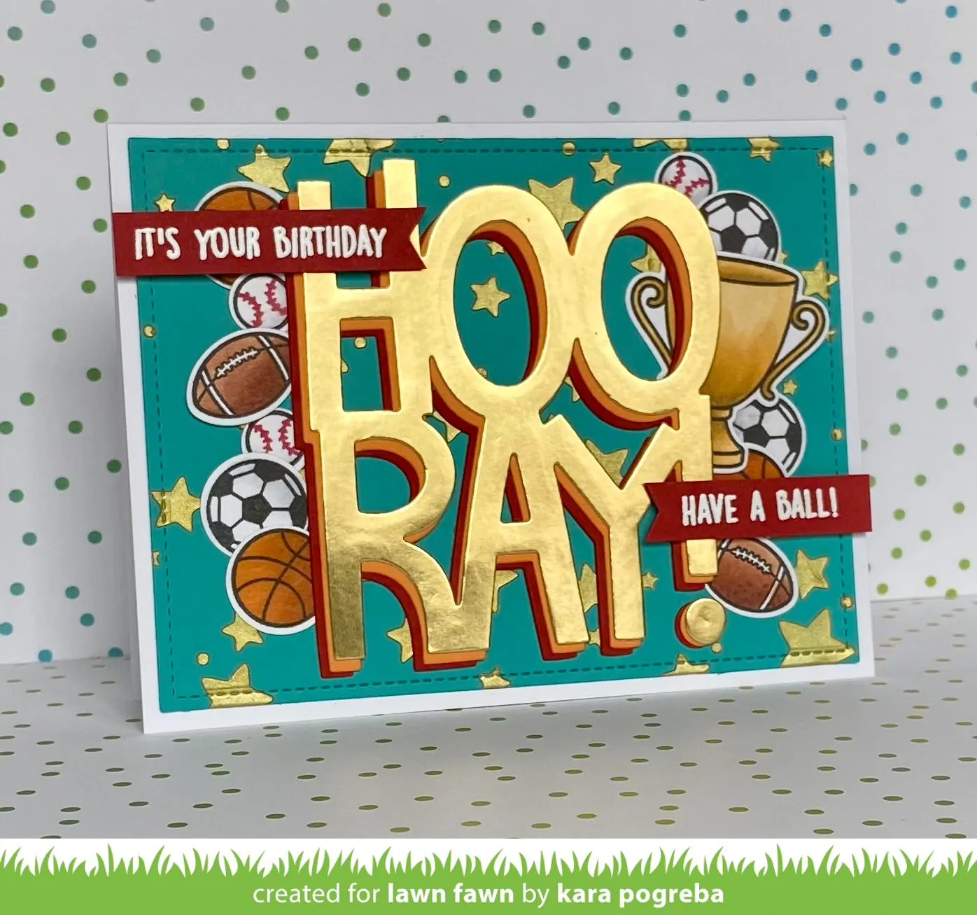 Lawn Fawn Lawn Cuts Giant Hooray Stanzschablone groß