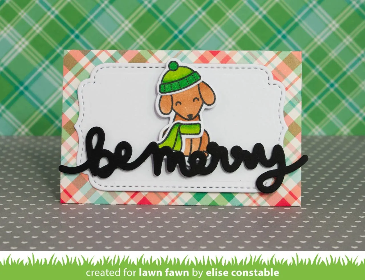 Lawn Fawn Small Stitched Envelope Stanzen genäht