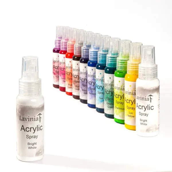 Lavinia-Stamps Acrylic Spray Sprühfarbe Bright White deckend