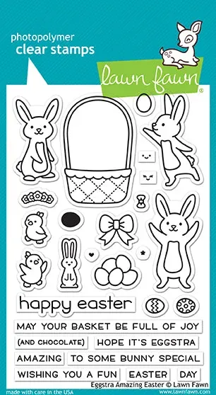 Lawn Fawn Eggstra Amazing Easter LF1884 Stempelset Ostern