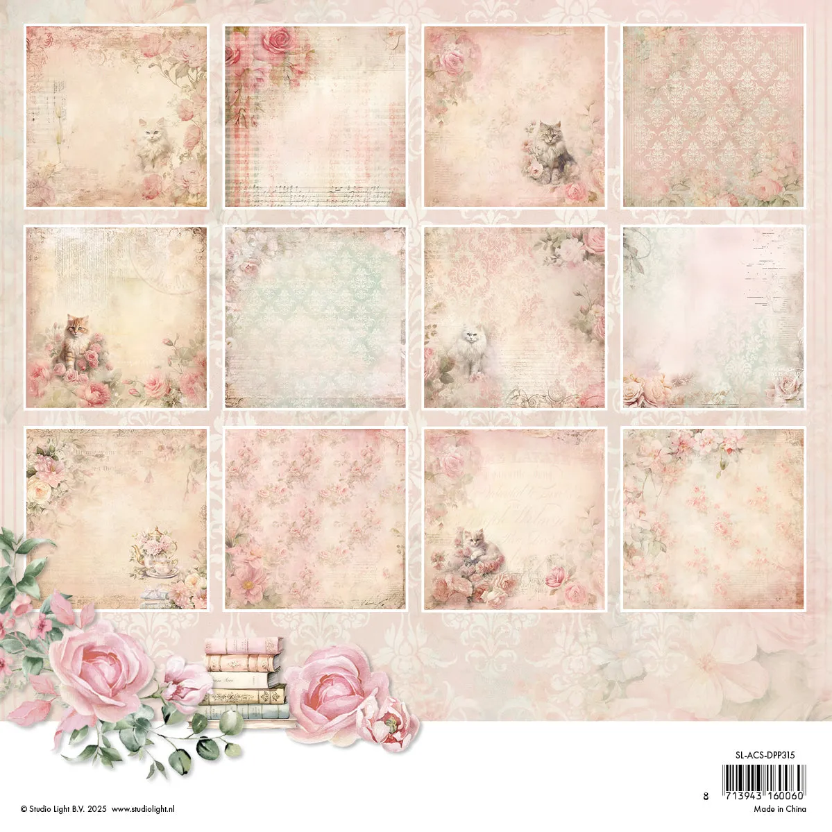 Studio Light A Cat's Secret Designpapier Hintergrund 36 Blatt
