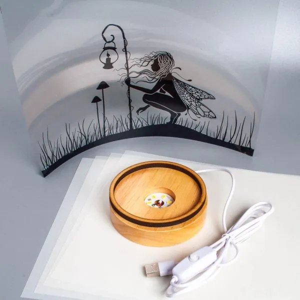 Lavinia-Stamps Seren Lampen Bastelset mit LED-Sockel