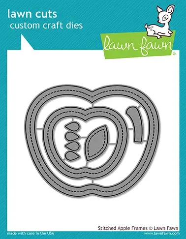 Lawn Fawn Lawn Cuts Stitched Apple Frames Stanzschablonen