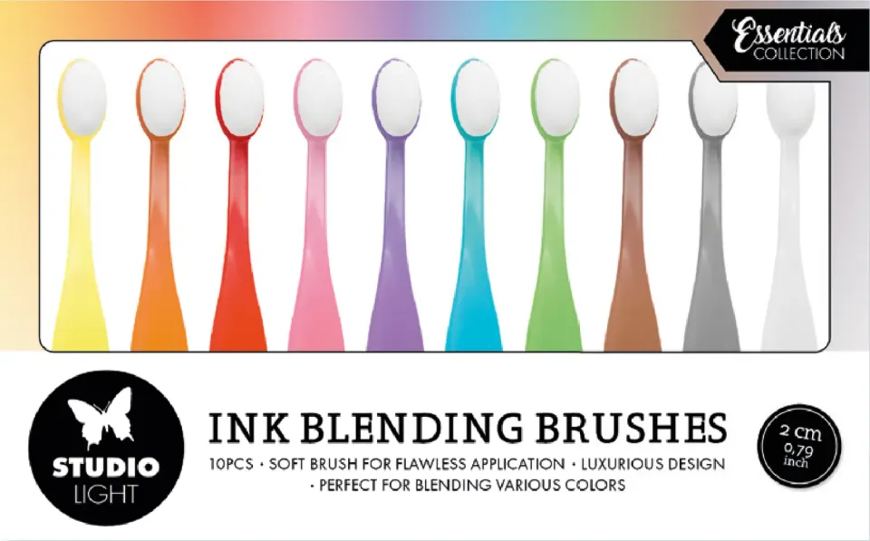 StudioLight Essentials Blending Brushes Pinsel 2cm 10 Stück weich