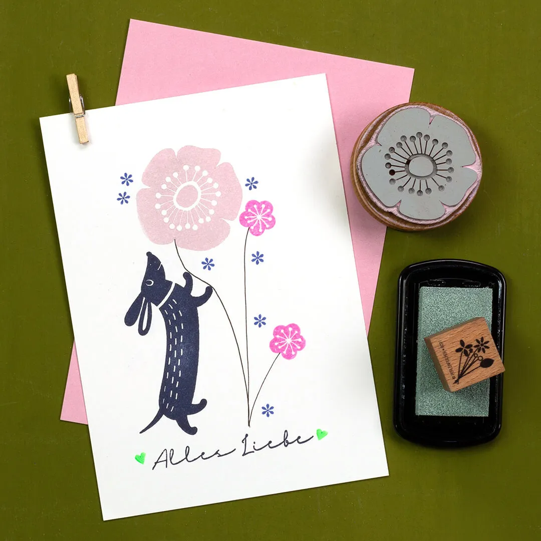 Perlenfischer Blüte Stempel 14x13 mm Mini-Blume