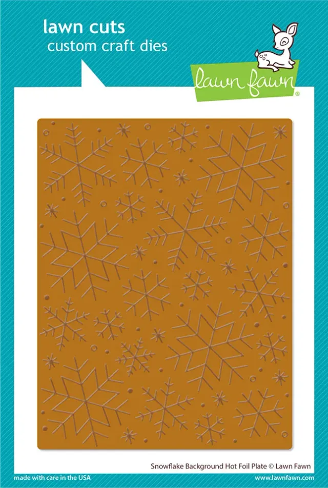 Lawn Fawn Snowflake Background Hot Foil Platte Winter