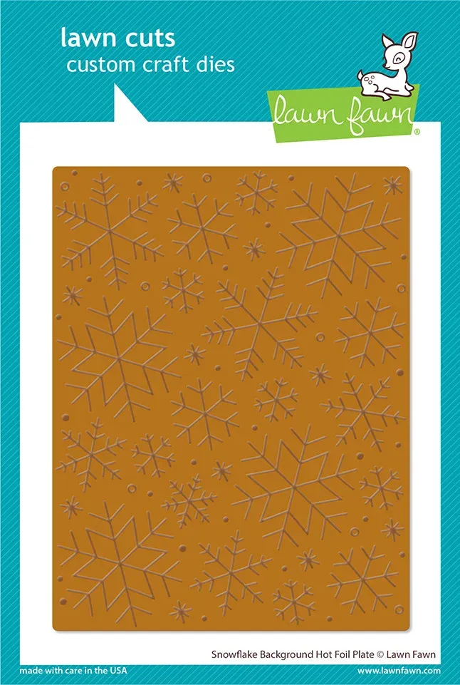 Lawn Fawn Snowflake Background Hot Foil Platte Winter