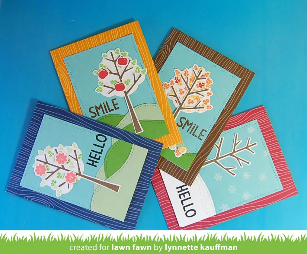 Lawn Fawn Stitched Hillside Borders Lawn Cuts Stanzen Hügel