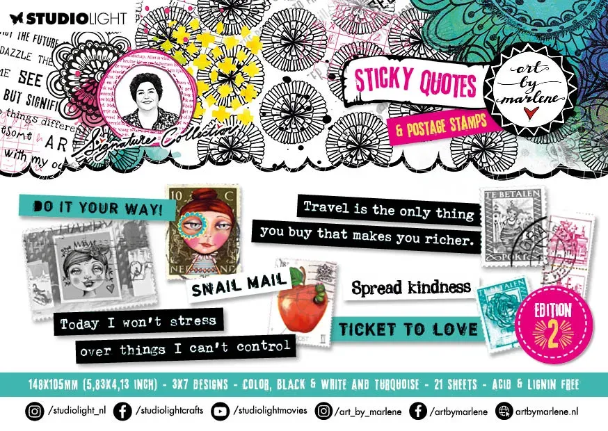 StudioLight Art by Marlene Signature Collection Edition 2 Stickerblock