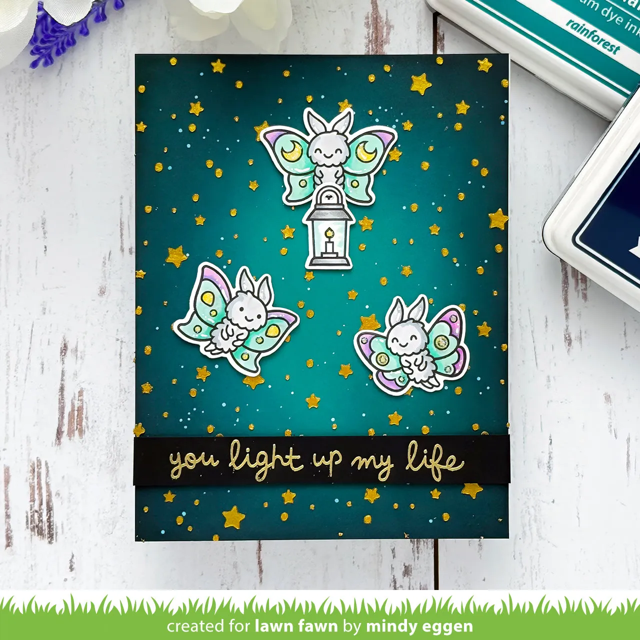 Lawn Fawn I Like Cute Moths Clear Stamps Motten