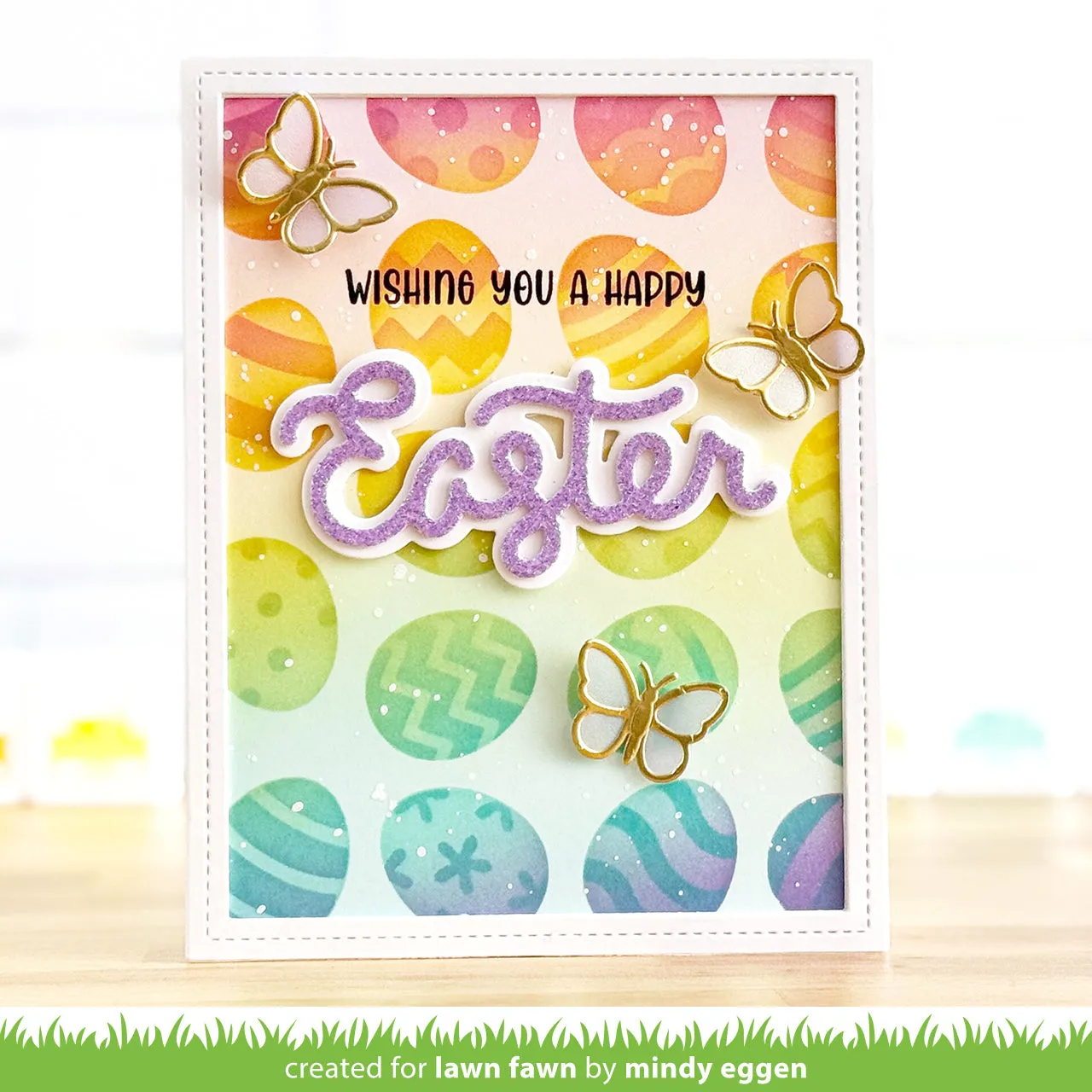 Lawn Fawn Scripty Easter Outline Stanzschablone Zusatz