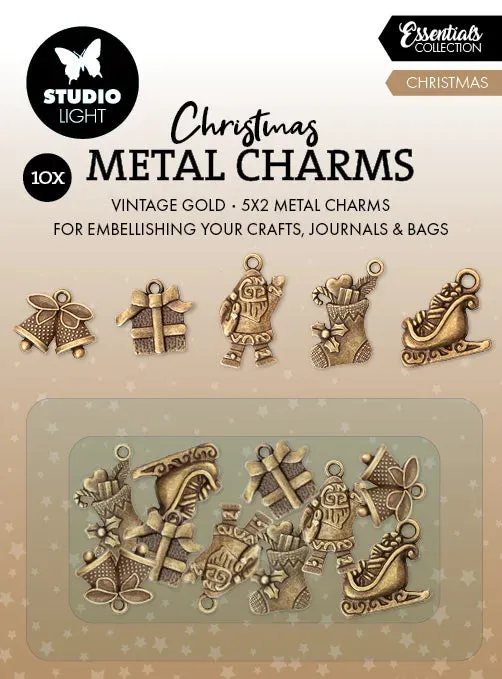 StudioLight Essentials Metall Charms Weihnachten 10 Stück