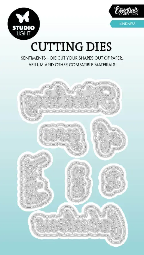 StudioLight Essentials Stanzschablone Kindness Schriftzug