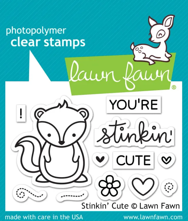 Lawn Fawn Stinkin Cute Stempelset Stinktier Herz