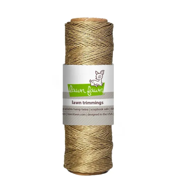 Lawn Fawn Latte Hanfkordel 68 Yards Naturbraun