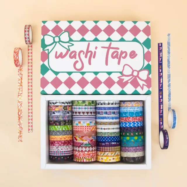 Ieebee Mixed Pattern Washi Tape 48 Rollen 8 mm