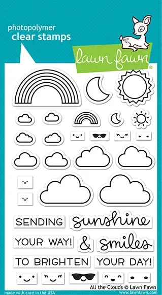 Lawn Fawn All the Clouds LF2331 Stempelset Himmel