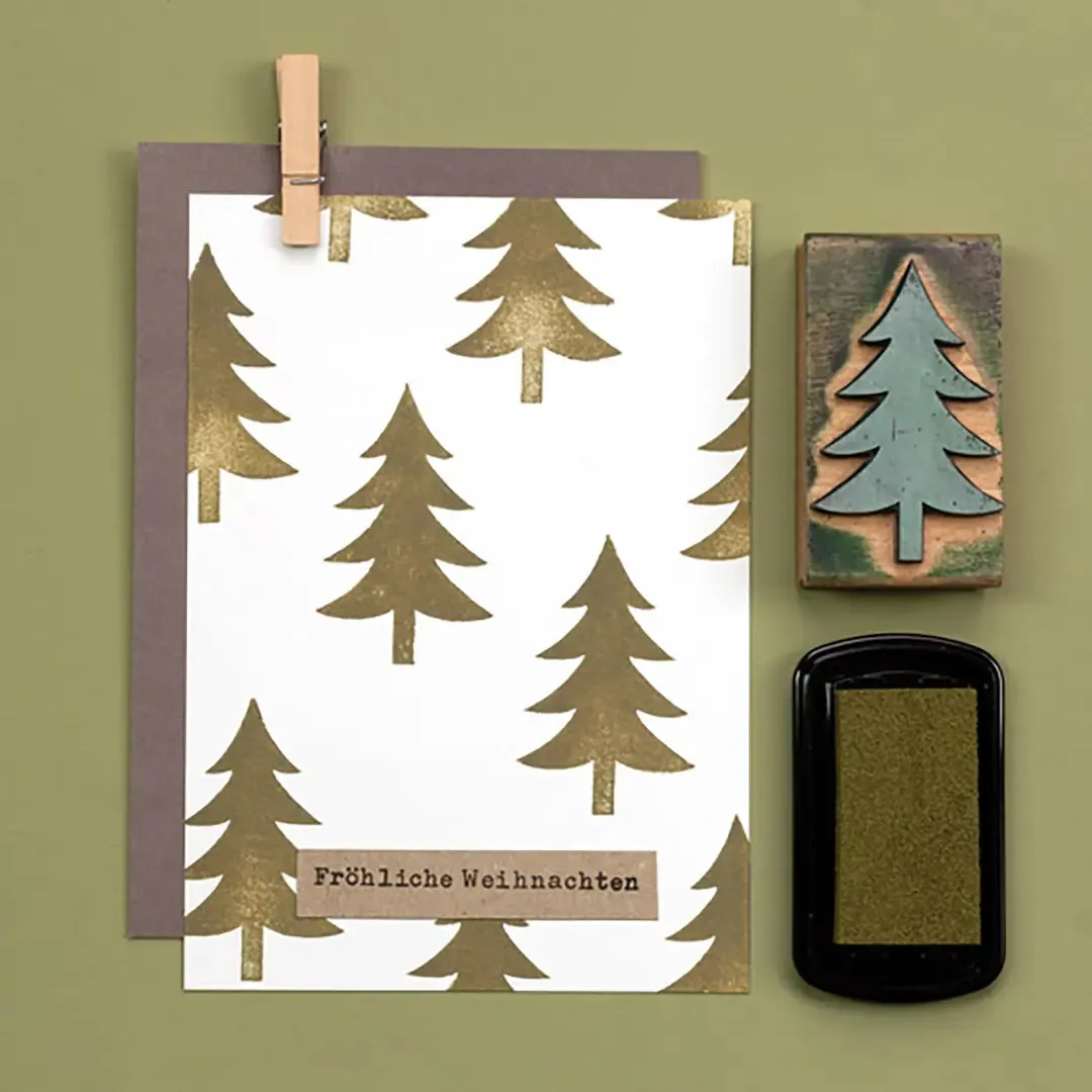 Perlenfischer Tannenbaum XL Stempel 53x33 mm