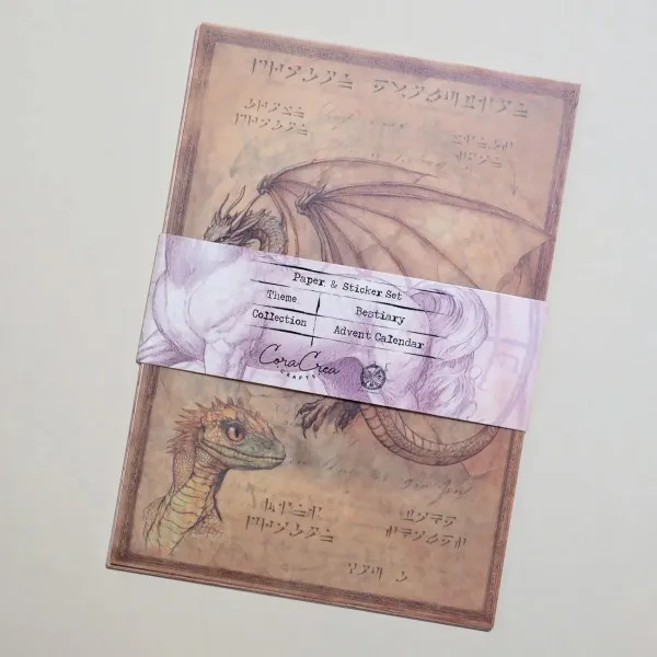 Lavinia Stamps Bestiary Papier- und Sticker-Set Fabelwesen