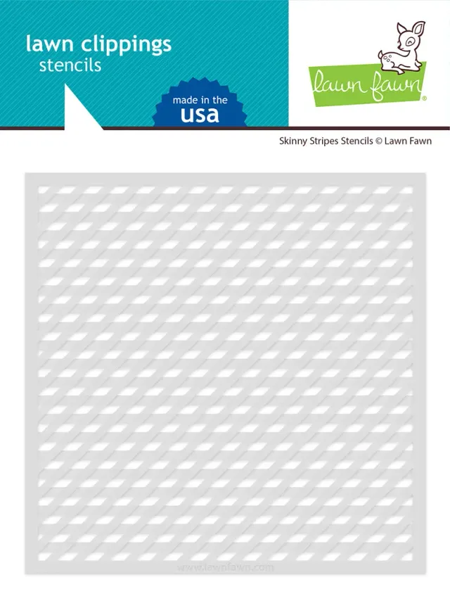 Lawn Fawn Skinny Stripes Schablone 15x15 cm Streifen