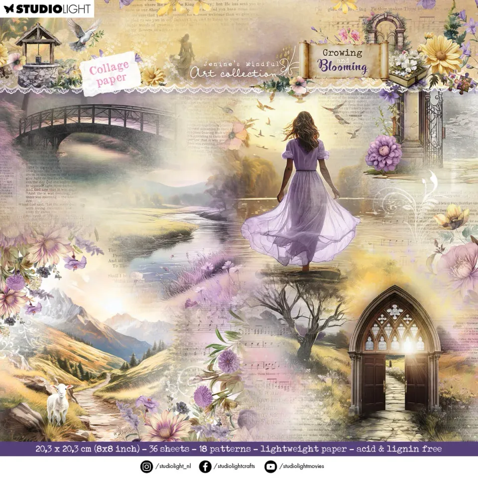 StudioLight Jenine's Mindful Art Collagepapier Growing Blooming