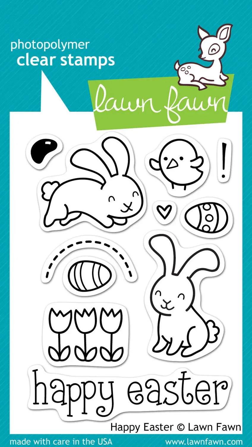 Lawn Fawn Happy Easter LF453 Stempelset Ostern