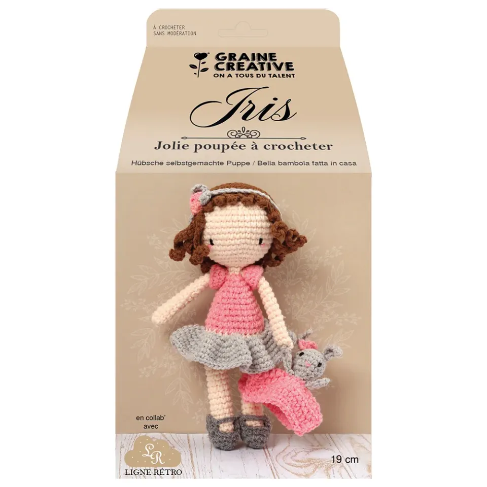 Lavinia Iris the Doll Häkelset Puppe Komplettset