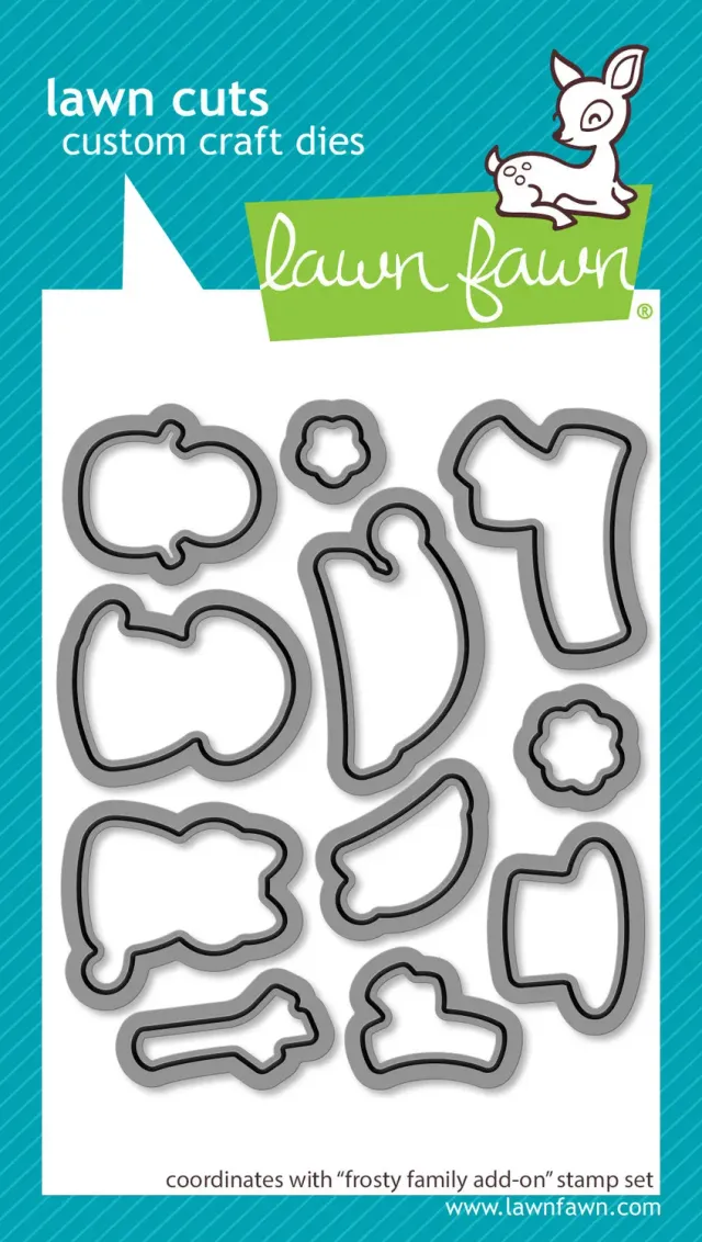 Lawn Fawn Frosty Family Add-On Lawn Cuts Stanzschablonen Winter