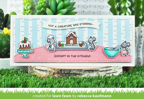 Lawn Fawn A Creature Was Stirring Stempel LF2415