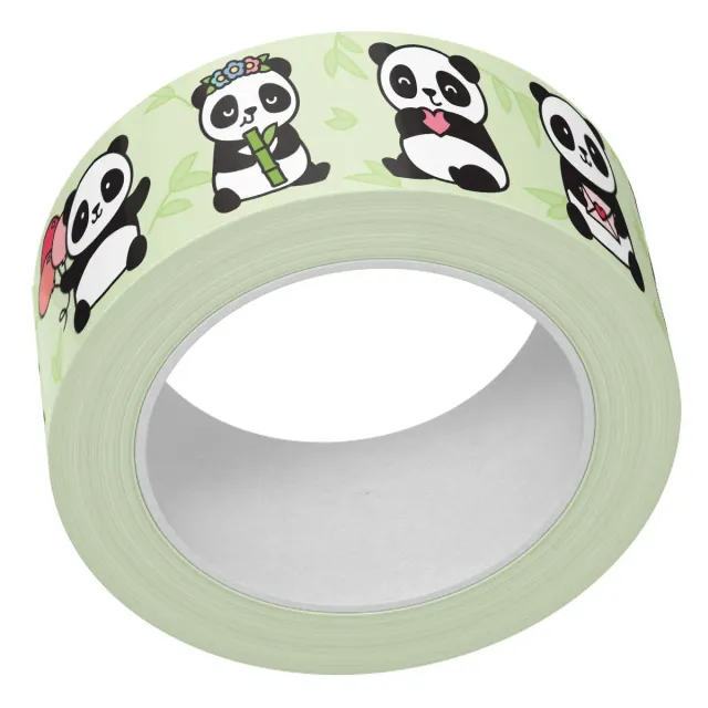 Lawn Fawn I Heart Pandas Washi Tape 15mm Rosa