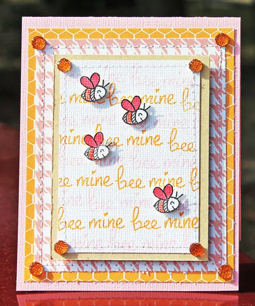 Lawn Fawn Bee Mine Clear Stamps Valentinstag Mini