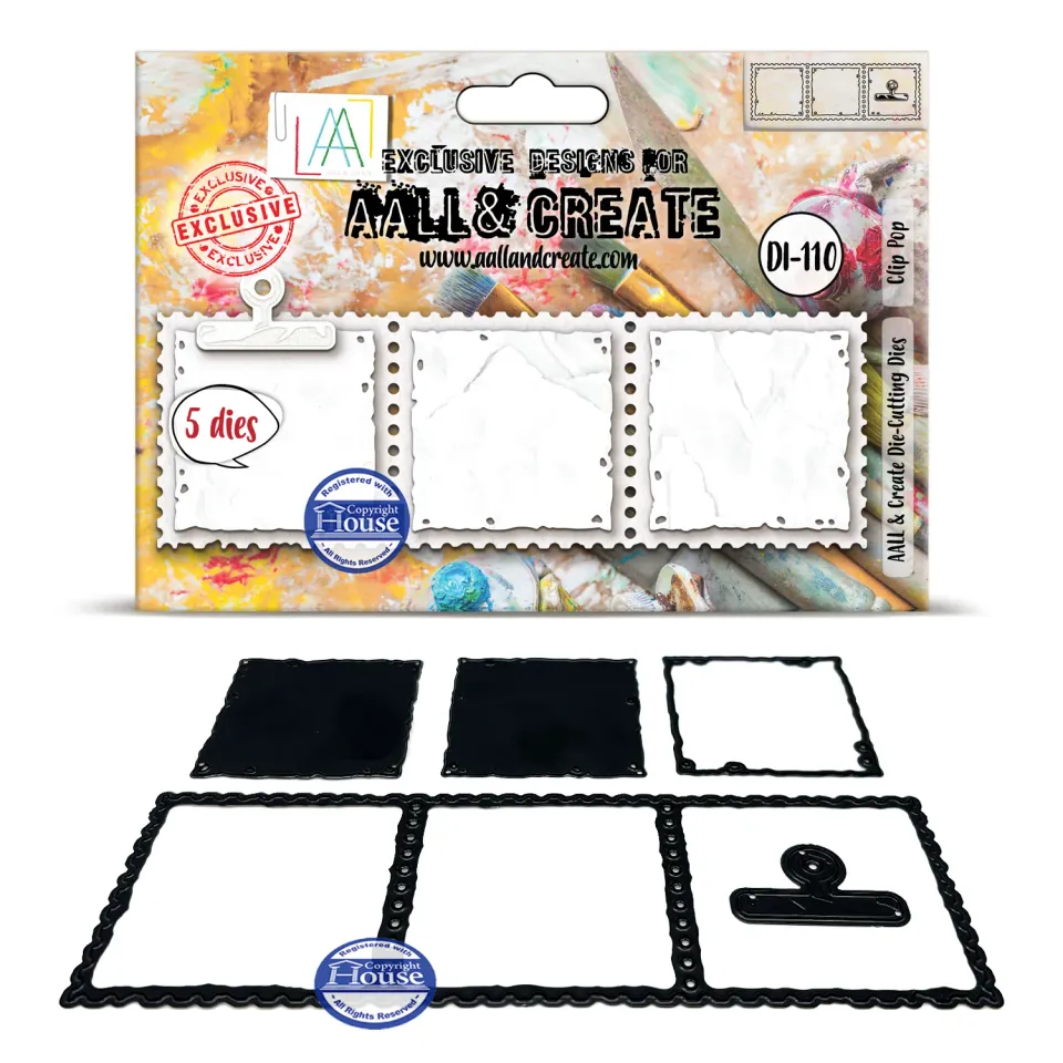 AALL and Create DI-110 Clip Pop Stanzschablonen 5-teilig filigran