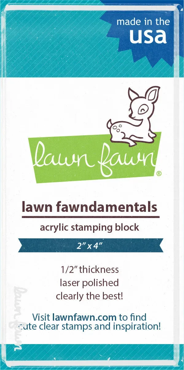 Lawn Fawn 2x4 Acrylblock Stempelblock transparent