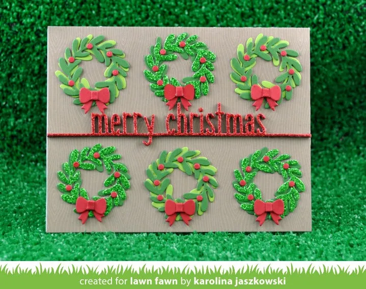 Lawn Fawn Merry Christmas Line Border Stanzschablone
