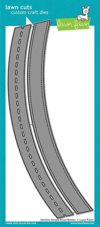 Lawn Fawn Slimline Simple Road Border Stanzen LF2570