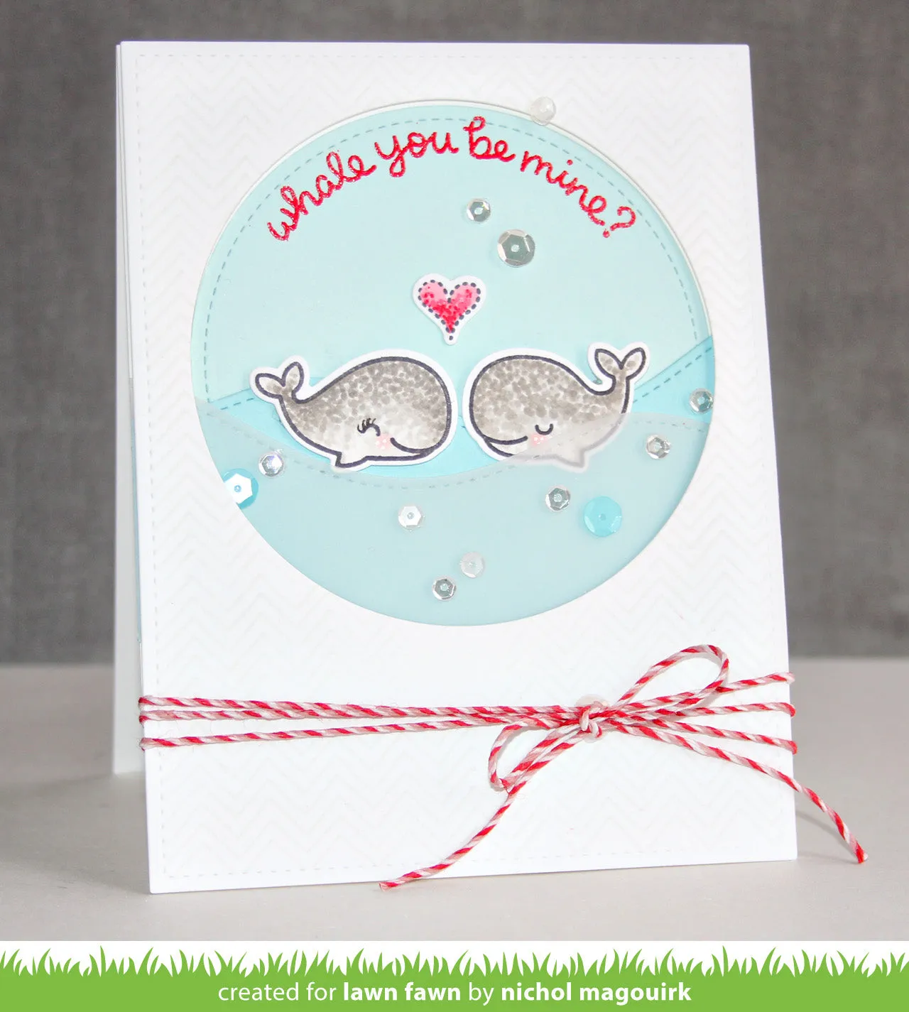 Lawn Fawn Whale You Be Mine Stempelset Mini Wal