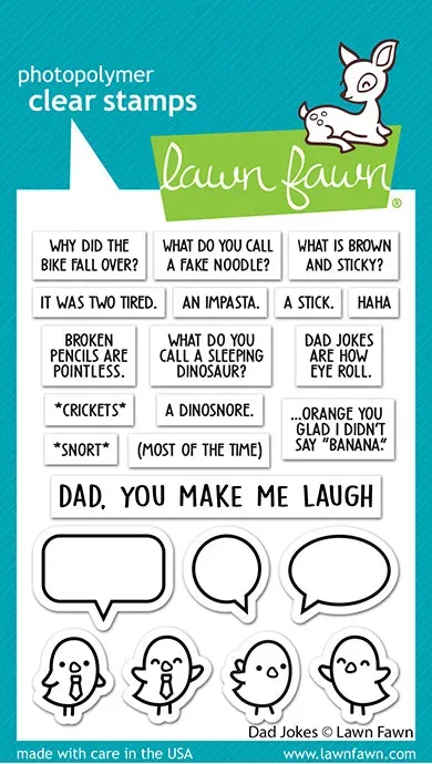 Lawn Fawn Dad Jokes Clear Stamps Vatertag