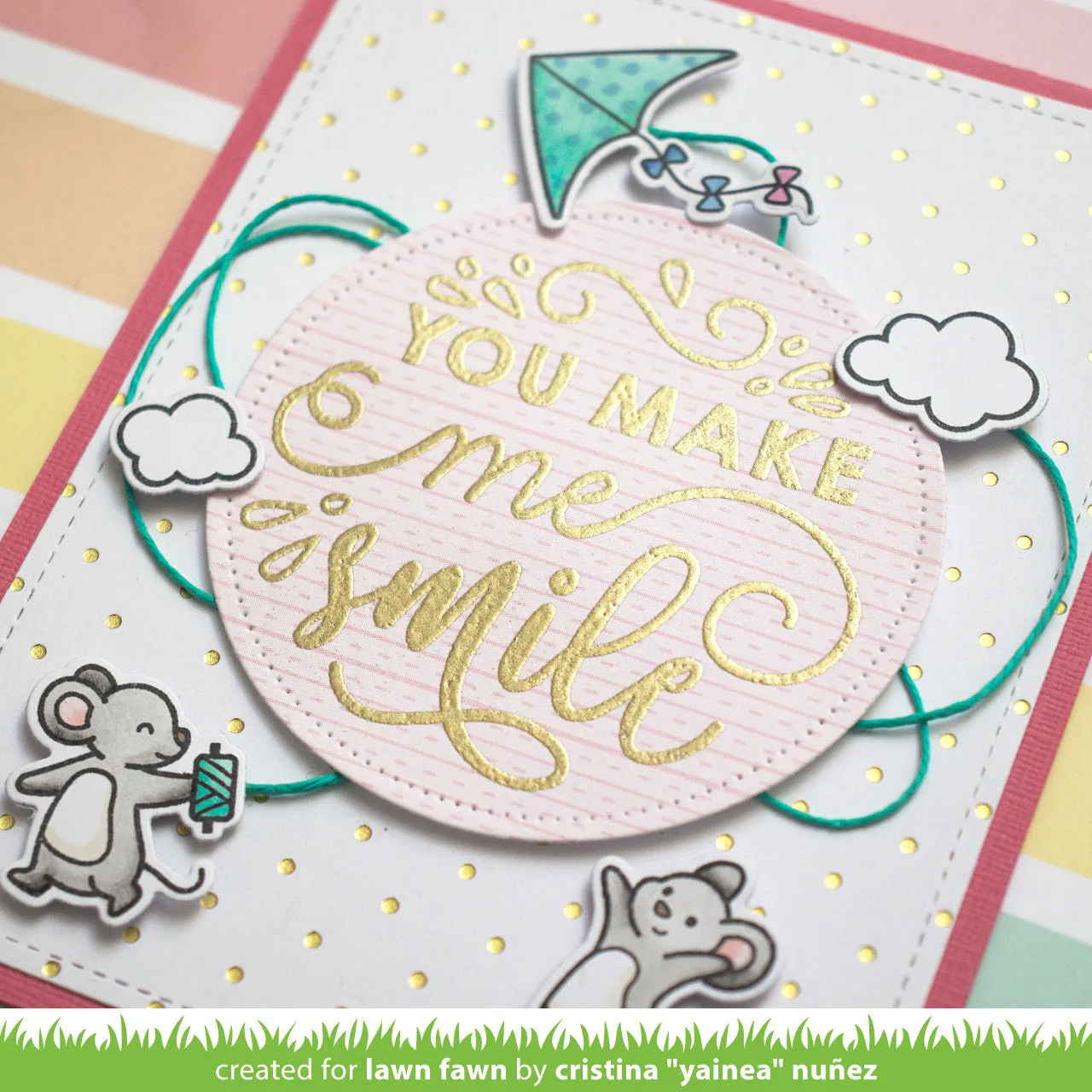 Lawn Fawn Itsy Bitsy Polka Dot Hotfoilplatte Hintergrund