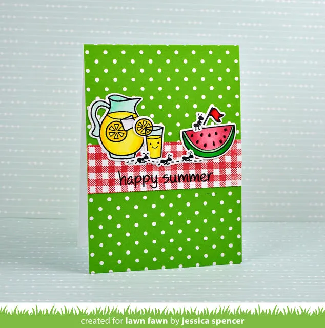 Lawn Fawn Happy Summer Stempelset 5-teilig Mini Sommer