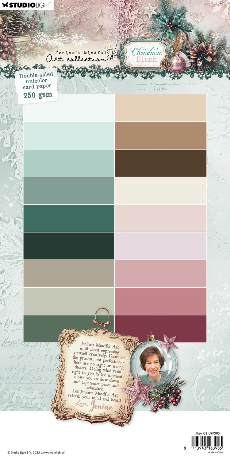 Jenine's Mindful Art Christmas Blush Paper Pad Unicolor