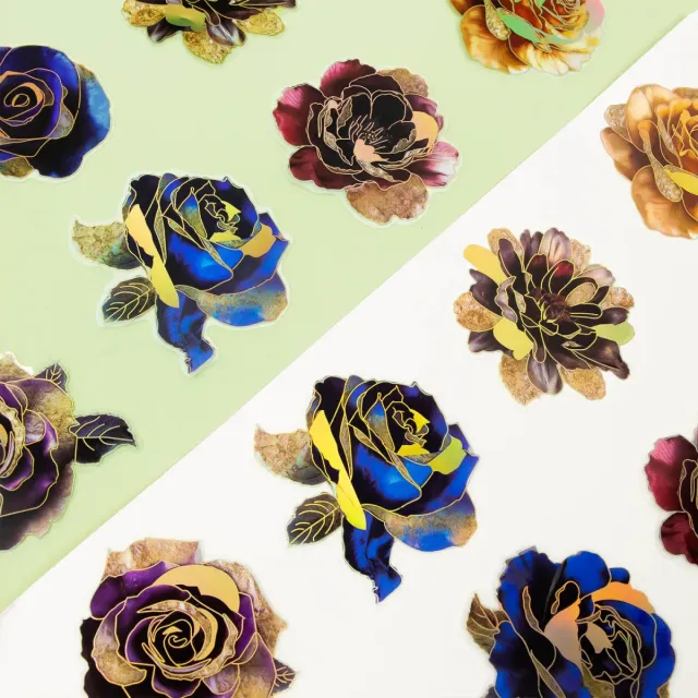 Ieebee Gothic Rose PET Sticker 10 Stück Twilight City