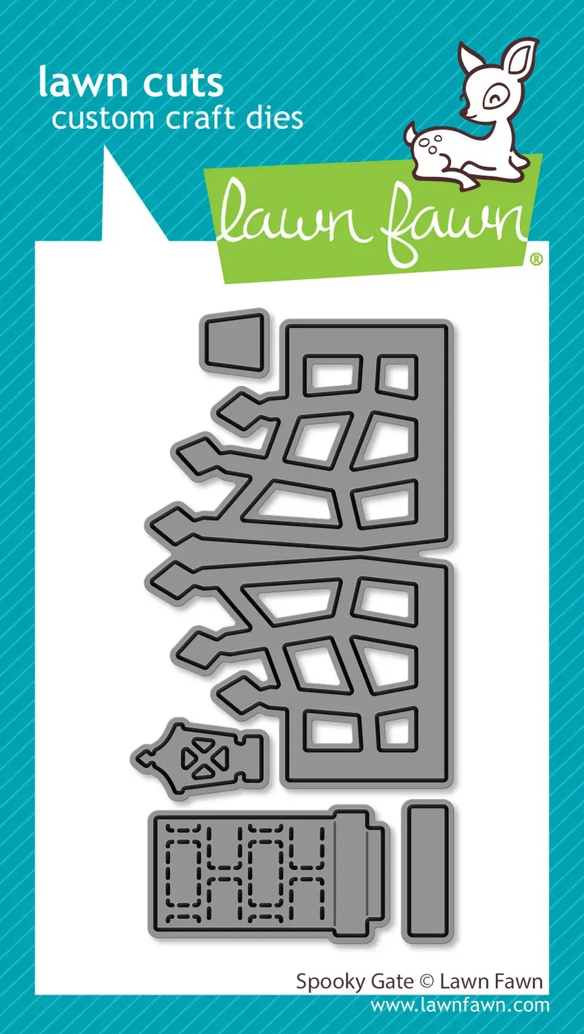 Lawn Fawn Spooky Gate Stanzschablonen Halloween